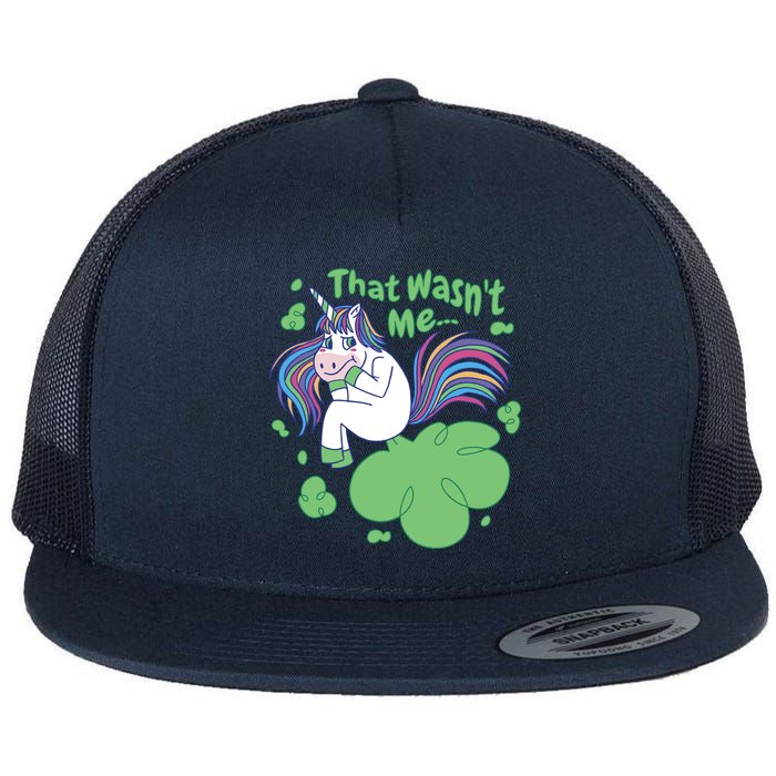 That Wasn't Me Funny Unicorn Farting Flatbill Hat
