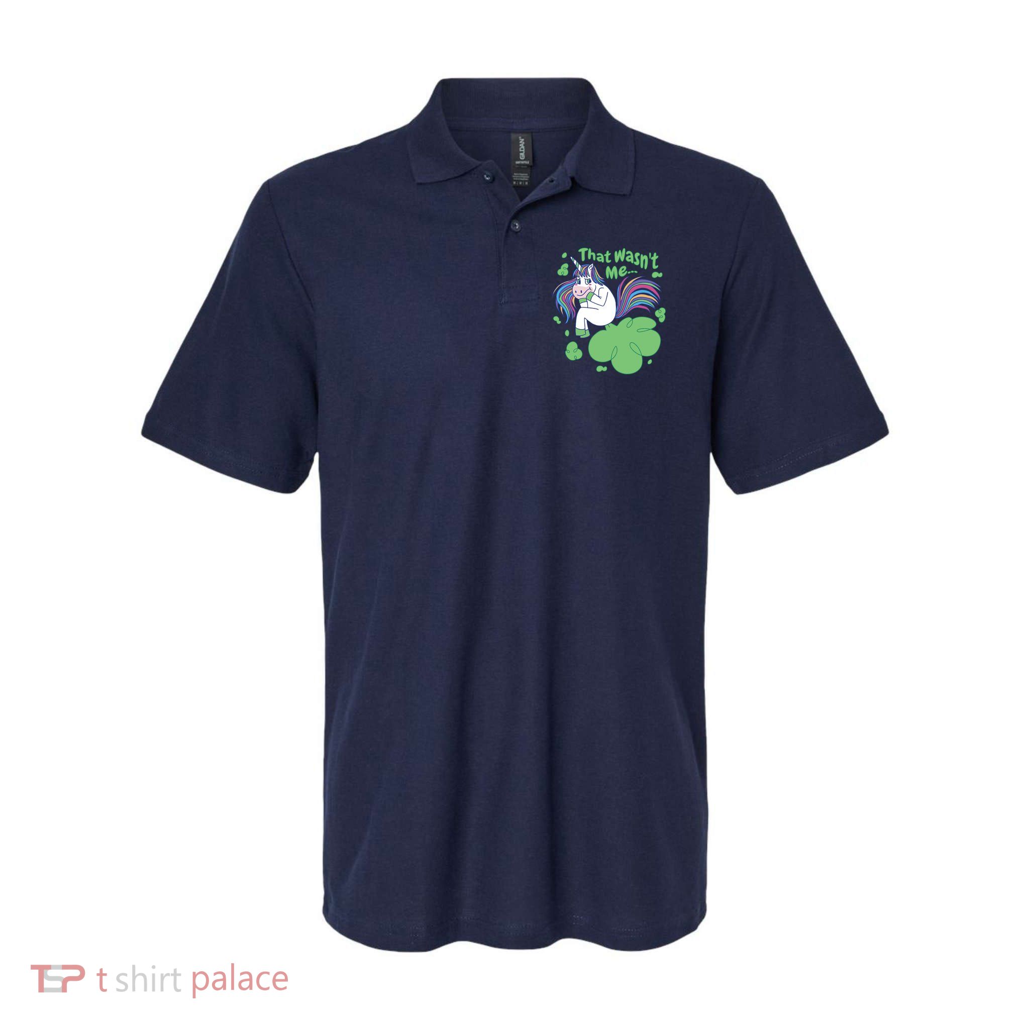 That Wasn't Me Funny Unicorn Farting Polo