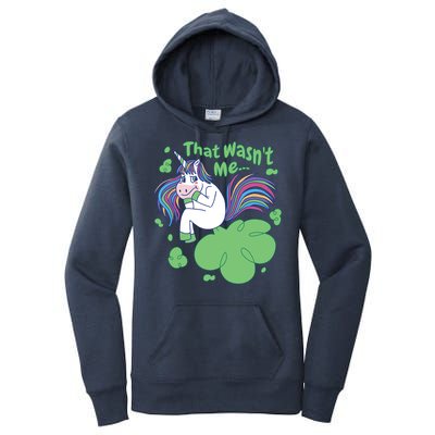 That Wasn't Me Funny Unicorn Farting Women's Pullover Hoodie
