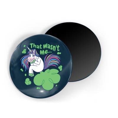 That Wasn't Me Funny Unicorn Farting Magnet