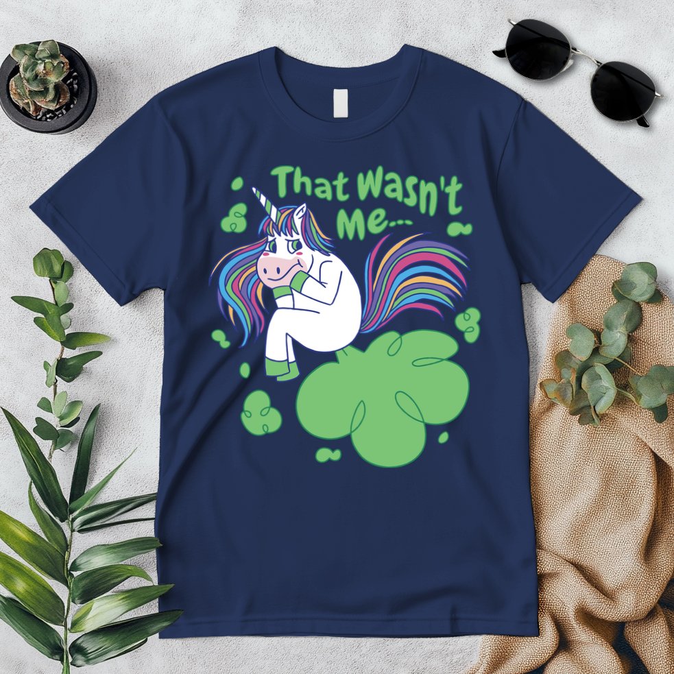 That Wasn't Me Funny Unicorn Farting Premium T-Shirt