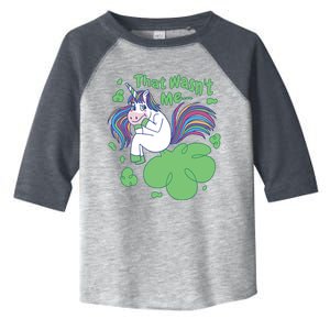 That Wasn't Me Funny Unicorn Farting Toddler Fine Jersey T-Shirt