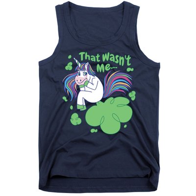 That Wasn't Me Funny Unicorn Farting Tank Top