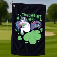 That Wasn't Me Funny Unicorn Farting Golf Towel