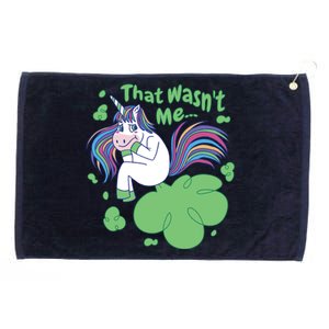 That Wasn't Me Funny Unicorn Farting Grommeted Golf Towel