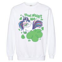 That Wasn't Me Funny Unicorn Farting Garment-Dyed Sweatshirt