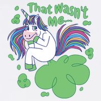 That Wasn't Me Funny Unicorn Farting Garment-Dyed Sweatshirt