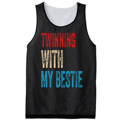 Twinning With My Bestie Spirit Week Twin Day Best Friend Mesh Reversible Basketball Jersey Tank