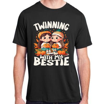 Twinning With My Bestie Spirit Week Twin Day Best Friend 70s Adult ChromaSoft Performance T-Shirt