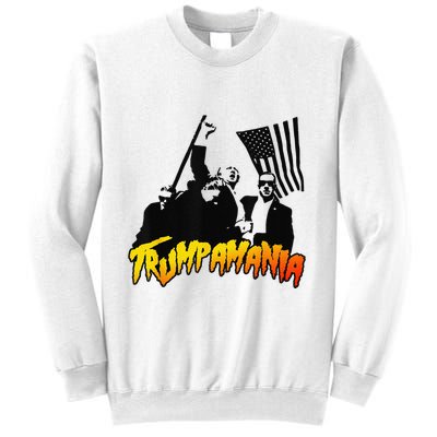 Trump Wrestling Meme Fake News Network Trump Mania Painting Sweatshirt