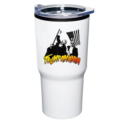 Trump Wrestling Meme Fake News Network Trump Mania Painting Tumbler