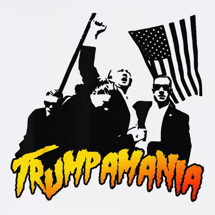 Trump Wrestling Meme Fake News Network Trump Mania Painting Kids Sweatshirt