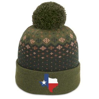 Texas Women Men Texas State Lone Star Flag Map The Baniff Cuffed Pom Beanie