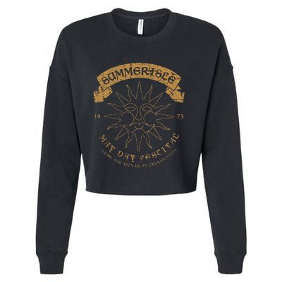 The Wicker Man Distressed Summerisle Sun Cropped Pullover Crew