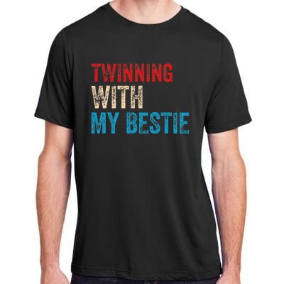 Twinning With My Bestie Boy Spirit Week Twin Day Best Friend Adult ChromaSoft Performance T-Shirt