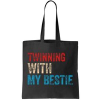 Twinning With My Bestie Boy Spirit Week Twin Day Best Friend Tote Bag