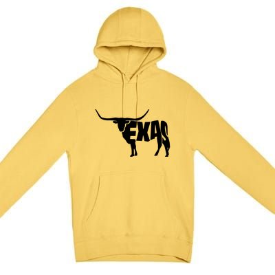 Texas Word Mashup Longhorn Premium Pullover Hoodie