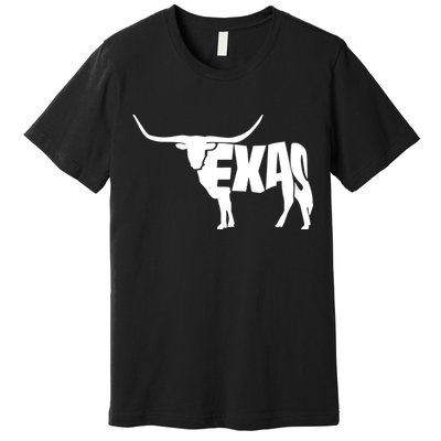 Texas Word Mashup Longhorn Premium T-Shirt