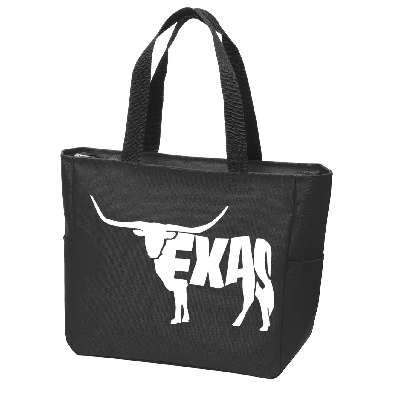 Texas Word Mashup Longhorn Zip Tote Bag