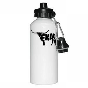 Texas Word Mashup Longhorn Aluminum Water Bottle 