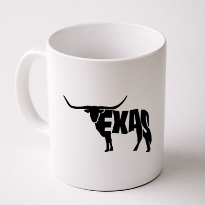 Texas Word Mashup Longhorn Coffee Mug