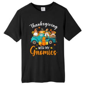 Thanksgiving With My Gnomies Funny Season Gnomes Lover Tall Fusion ChromaSoft Performance T-Shirt