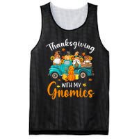 Thanksgiving With My Gnomies Funny Season Gnomes Lover Mesh Reversible Basketball Jersey Tank