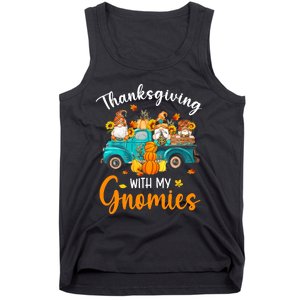 Thanksgiving With My Gnomies Funny Season Gnomes Lover Tank Top