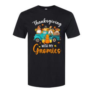 Thanksgiving With My Gnomies Funny Season Gnomes Lover Softstyle CVC T-Shirt