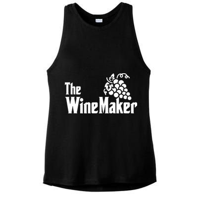 The Wine Maker Vinyard Winery Wine Making Grapes Winemaker Ladies PosiCharge Tri-Blend Wicking Tank