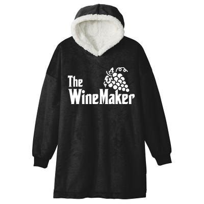 The Wine Maker Vinyard Winery Wine Making Grapes Winemaker Hooded Wearable Blanket