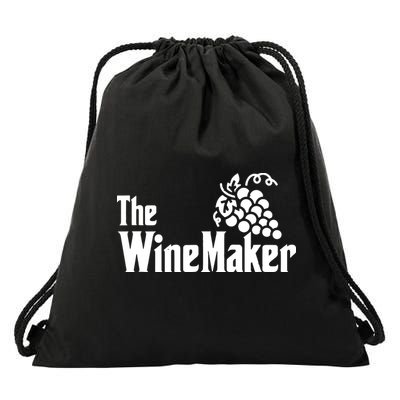 The Wine Maker Vinyard Winery Wine Making Grapes Winemaker Drawstring Bag