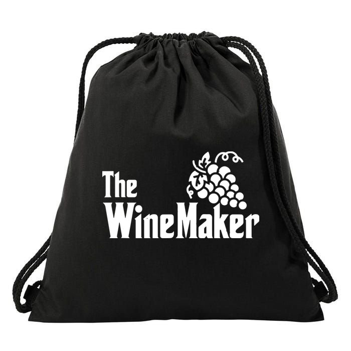 The Wine Maker Vinyard Winery Wine Making Grapes Winemaker Drawstring Bag