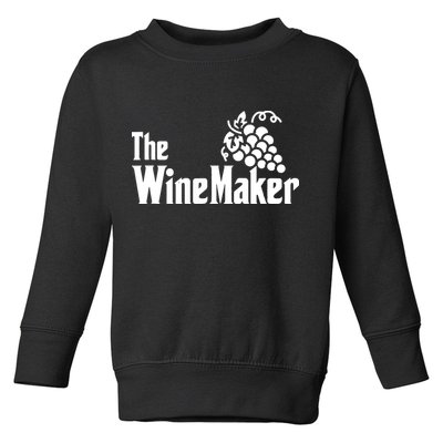 The Wine Maker Vinyard Winery Wine Making Grapes Winemaker Toddler Sweatshirt
