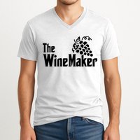 The Wine Maker Vinyard Winery Wine Making Grapes Winemaker V-Neck T-Shirt