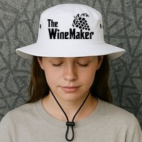 The Wine Maker Vinyard Winery Wine Making Grapes Winemaker Bucket Hat