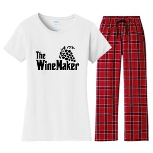 The Wine Maker Vinyard Winery Wine Making Grapes Winemaker Women's Flannel Pajama Set