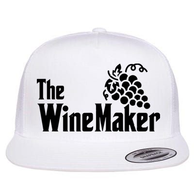The Wine Maker Vinyard Winery Wine Making Grapes Winemaker Flatbill Hat