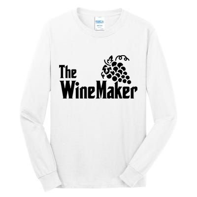 The Wine Maker Vinyard Winery Wine Making Grapes Winemaker Tall Long Sleeve T-Shirt