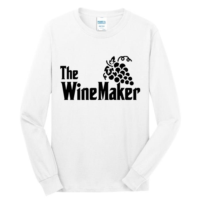 The Wine Maker Vinyard Winery Wine Making Grapes Winemaker Tall Long Sleeve T-Shirt