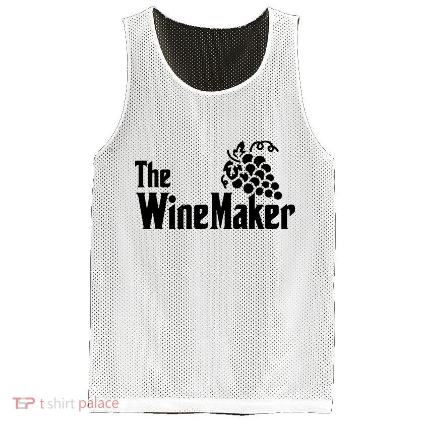 The Wine Maker Vinyard Winery Wine Making Grapes Winemaker Mesh Reversible Basketball Jersey Tank