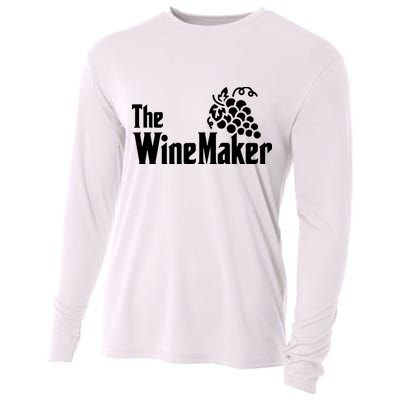 The Wine Maker Vinyard Winery Wine Making Grapes Winemaker Cooling Performance Long Sleeve Crew