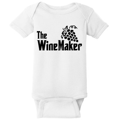 The Wine Maker Vinyard Winery Wine Making Grapes Winemaker Baby Bodysuit