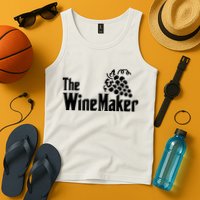 The Wine Maker Vinyard Winery Wine Making Grapes Winemaker Tank Top
