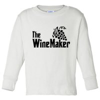 The Wine Maker Vinyard Winery Wine Making Grapes Winemaker Toddler Long Sleeve Shirt