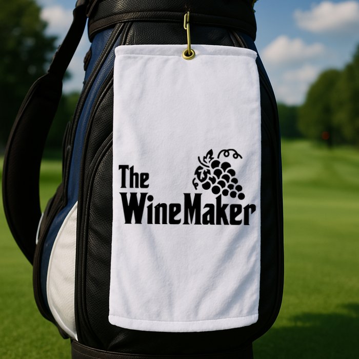 The Wine Maker Vinyard Winery Wine Making Grapes Winemaker Golf Towel
