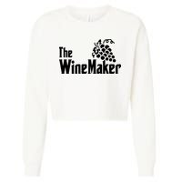 The Wine Maker Vinyard Winery Wine Making Grapes Winemaker Cropped Pullover Crew