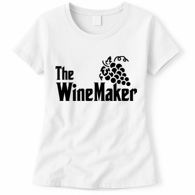 The Wine Maker Vinyard Winery Wine Making Grapes Winemaker Womens T-Shirt
