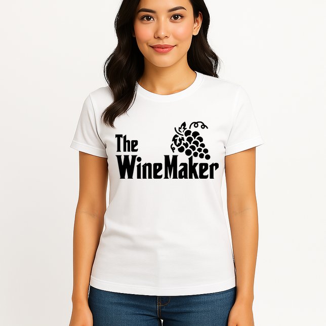 The Wine Maker Vinyard Winery Wine Making Grapes Winemaker Womens T-Shirt