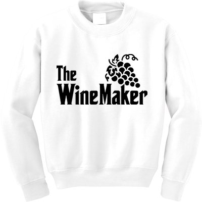 The Wine Maker Vinyard Winery Wine Making Grapes Winemaker Kids Sweatshirt